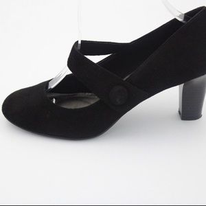 Black midi heel mary jane Heels